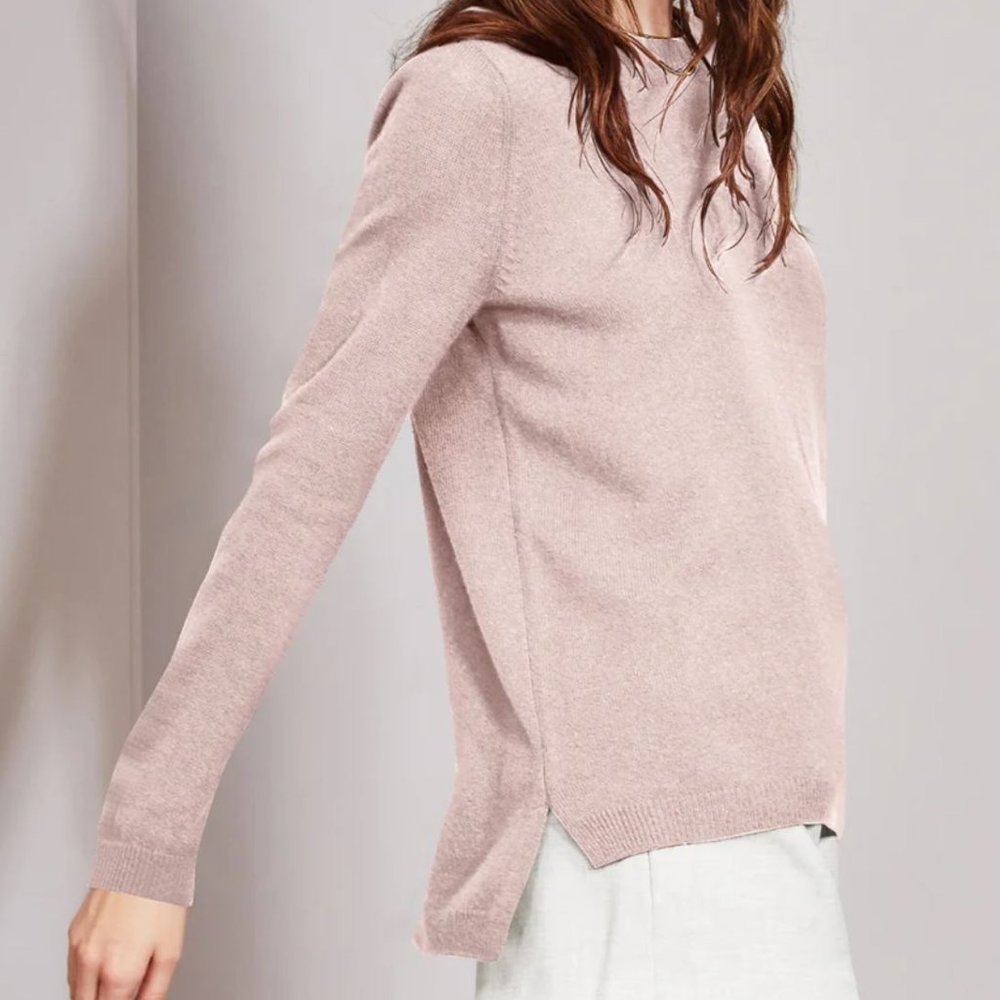 525 America Cashmere Emma Sweater Rose Pick Brand New with Tags